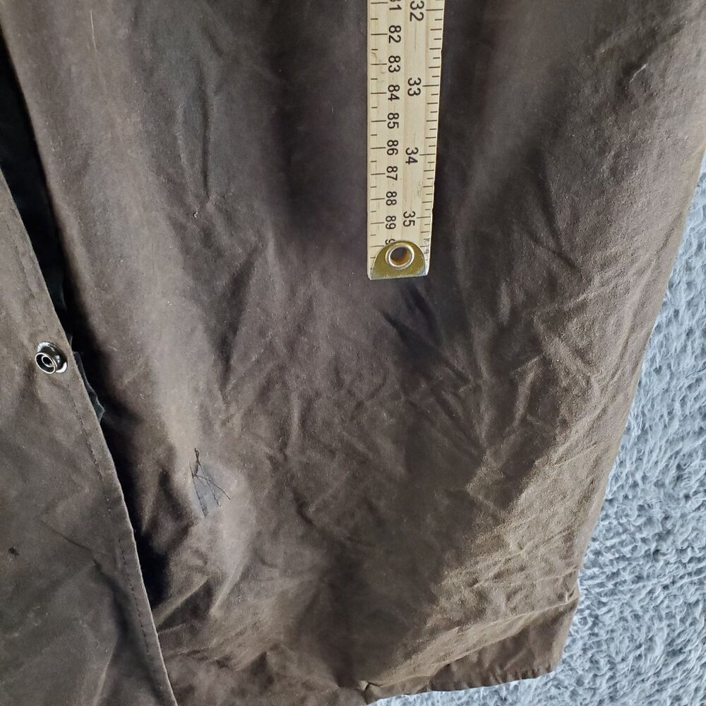Driza-Bone Jacket Mens Large Brown Aussie Outback Long Oilskin Cotton Duster - Picture 6 of 9